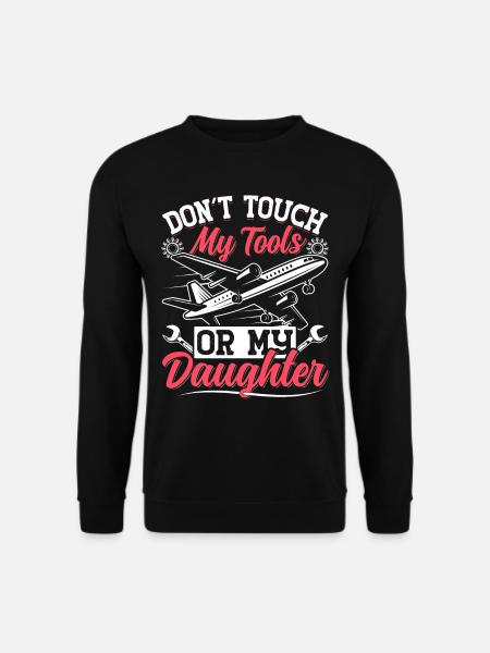 Love Airplane aviation - Unisex Sweatshirt - black