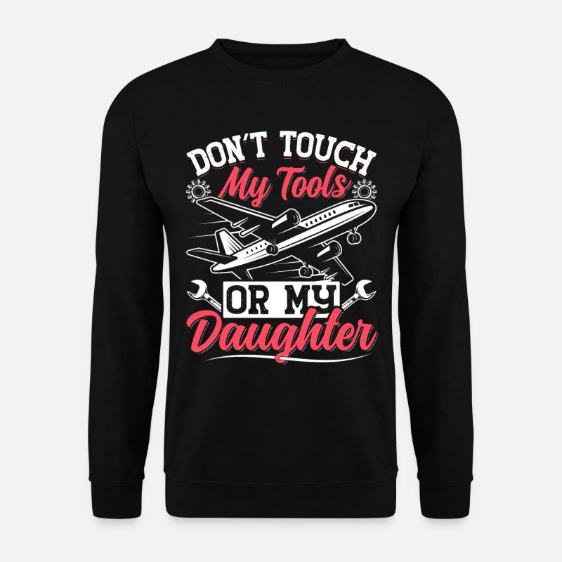 Love Airplane aviation - Unisex Sweatshirt - black