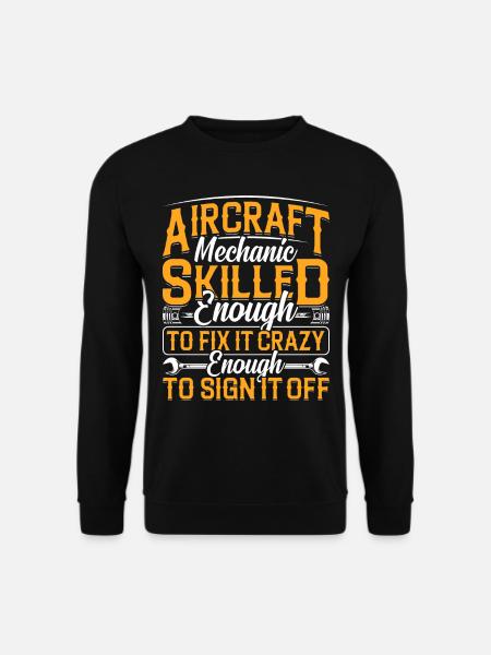 Love Airplane aviation - Unisex Sweatshirt - black