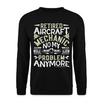 Love Avion aviation - Sweat-shirt Unisexe - noir - Devant - Alina (178cm) & Michal (187cm)