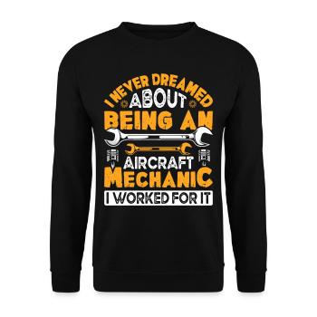 Love Avion aviation - Sweat-shirt Unisexe - noir - Devant - Alina (178cm) & Michal (187cm)