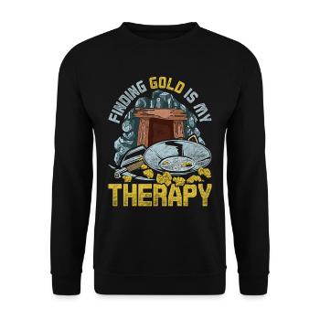 Gold prospectors, gold diggers, gold seekers - Unisex Sweatshirt - black - Front - Alina (178cm) & Michal (187cm)