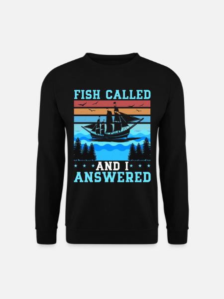 Fishing Kayak Paddling - Unisex Sweatshirt - black