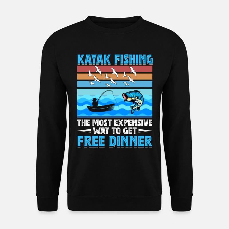 Pêche Kayak Pagayage - Sweat-shirt Unisexe - noir