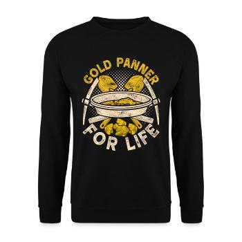 Gold prospectors, gold diggers, gold seekers - Unisex Sweatshirt - black - Front - Alina (178cm) & Michal (187cm)