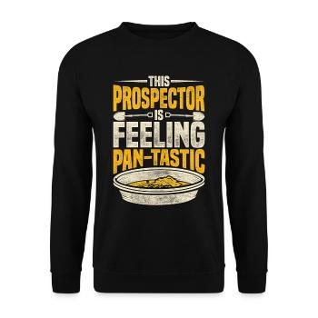 Gold prospectors, gold diggers, gold seekers - Unisex Sweatshirt - black - Front - Alina (178cm) & Michal (187cm)