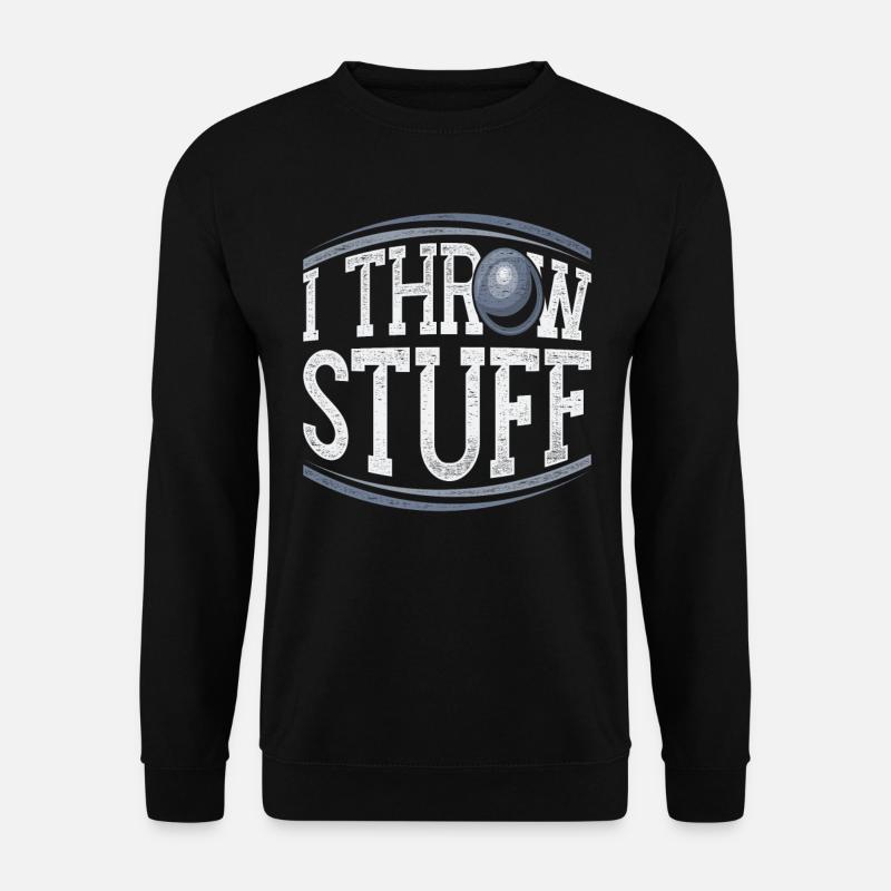 Kugelstoßen Kugelstoß Kugelstoßer - Unisex Pullover - Schwarz