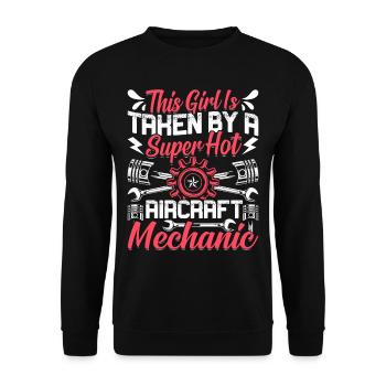 Love Avion aviation - Sweat-shirt Unisexe - noir - Devant - Alina (178cm) & Michal (187cm)