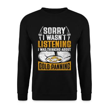 Gold prospectors, gold diggers, gold seekers - Unisex Sweatshirt - black - Front - Alina (178cm) & Michal (187cm)
