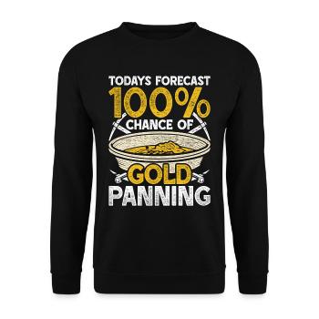 Gold prospectors Gold diggers Gold seekers - Unisex Sweatshirt - black - Front - Alina (178cm) & Michal (187cm)