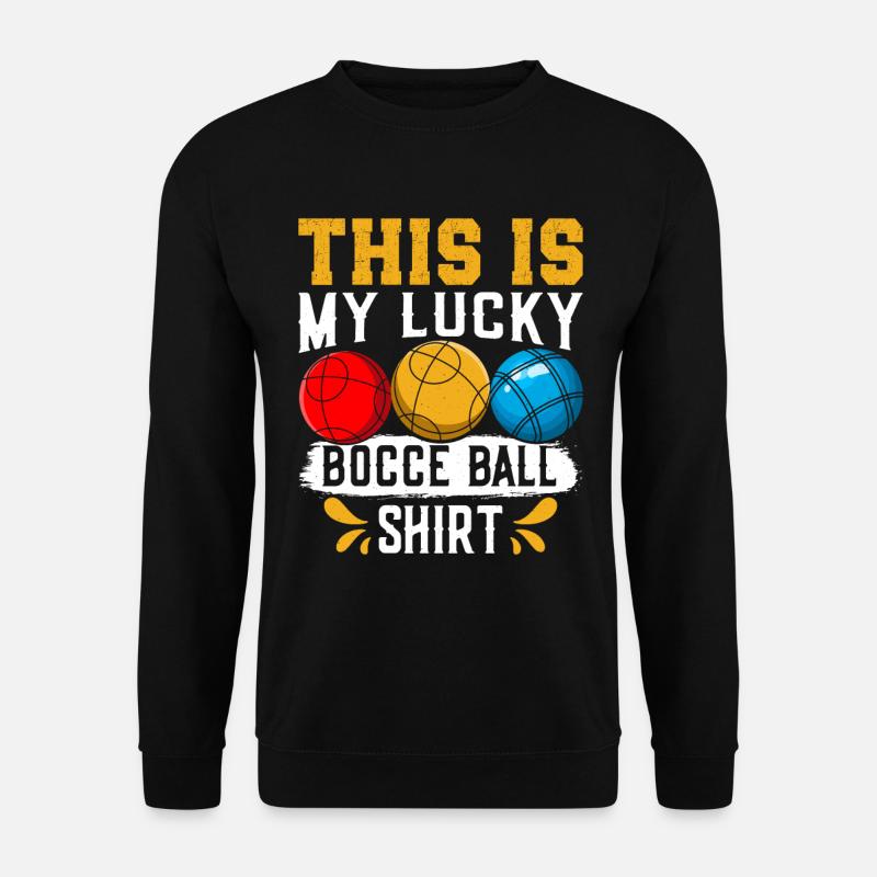 Funny Bocce Game - Unisex Pullover - Schwarz