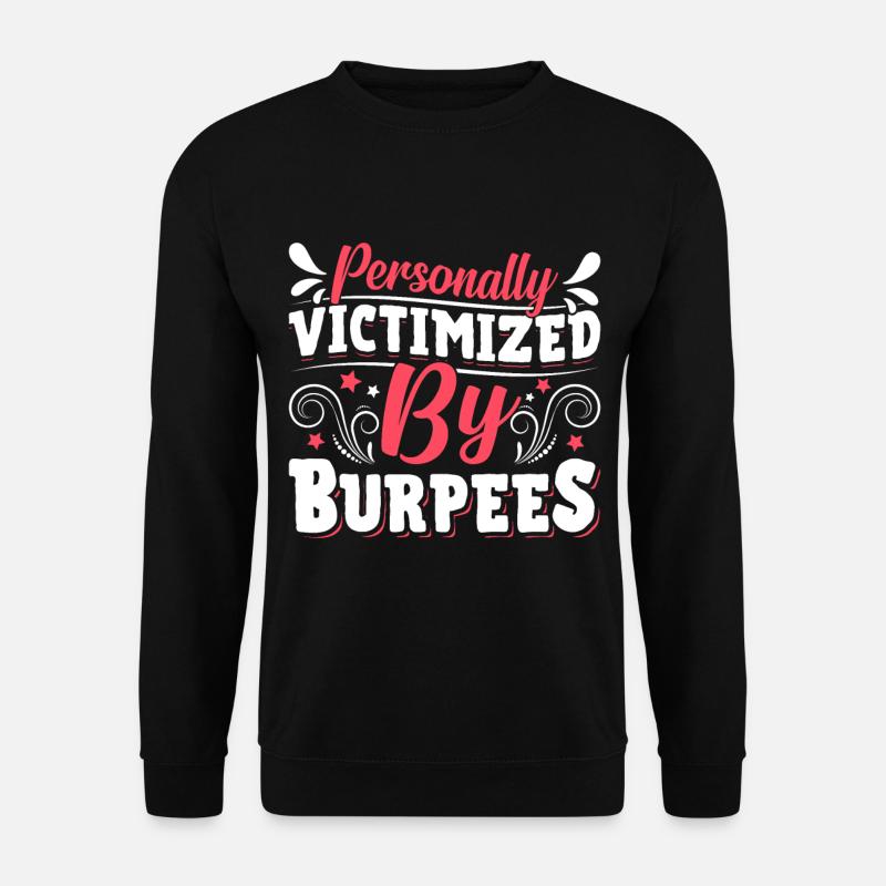 Burpees Exercises Workout - Unisex Sweatshirt - black