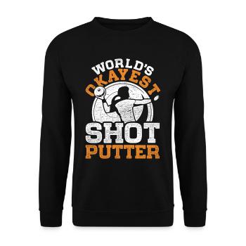 Kugelstoßer, le meilleur lanceur de poids au monde - Sweat-shirt Unisexe - noir - Devant - Alina (178cm) & Michal (187cm)