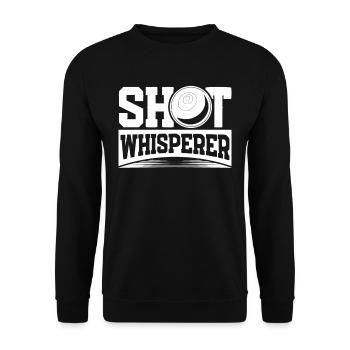 Lancer du poids Lancer du poids - Sweat-shirt Unisexe - noir - Devant - Alina (178cm) & Michal (187cm)
