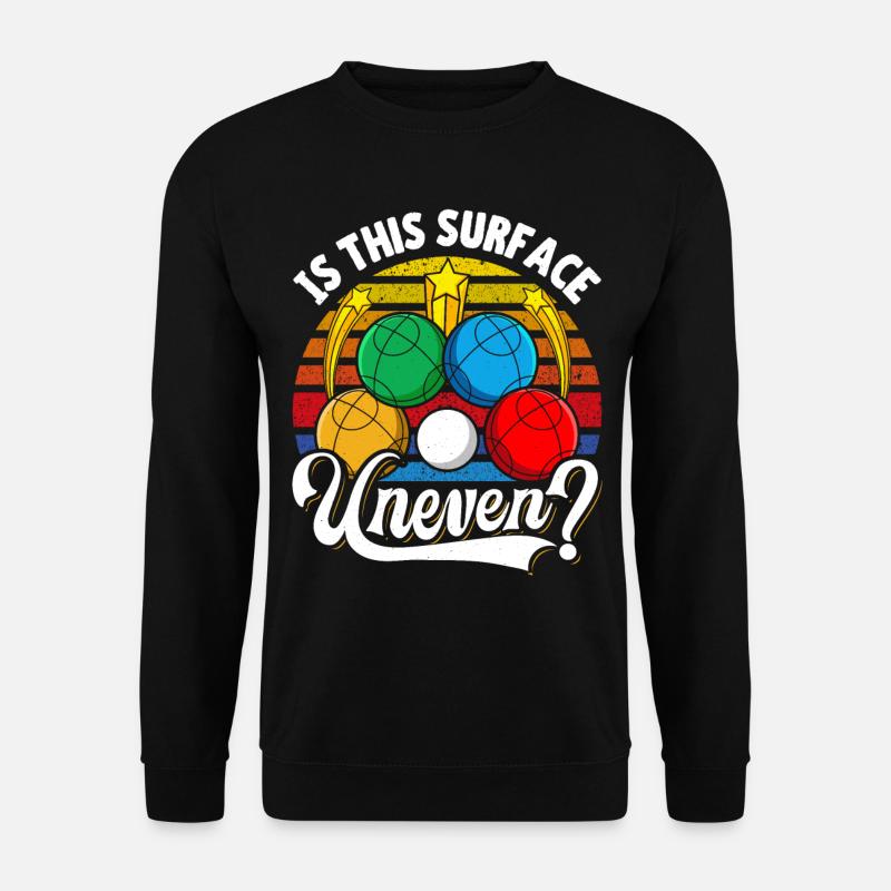 Funny Bocce Game - Unisex Pullover - Schwarz