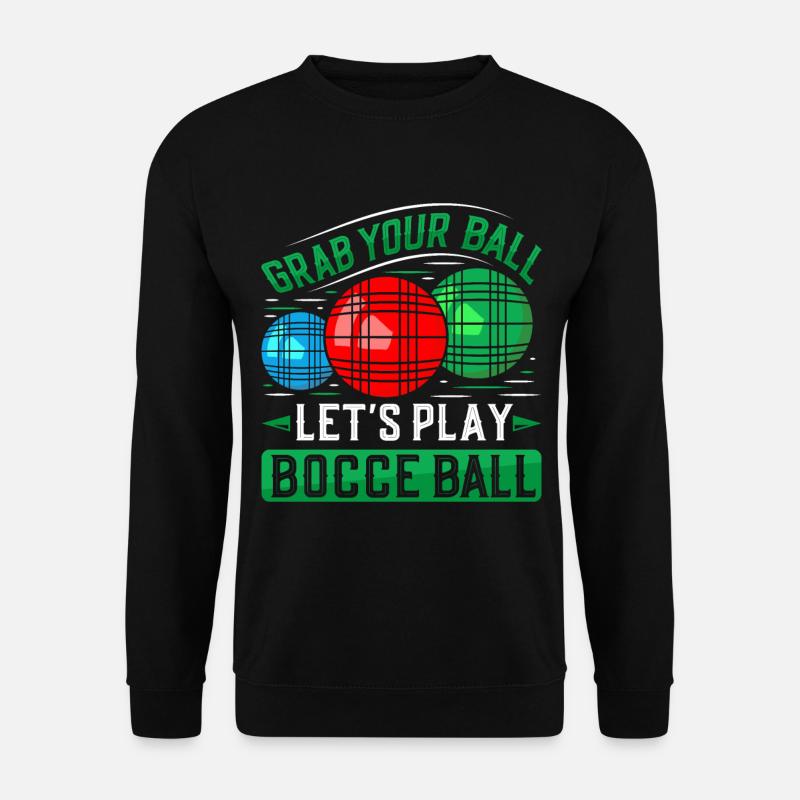 Funny Bocce Game - Unisex Pullover - Schwarz