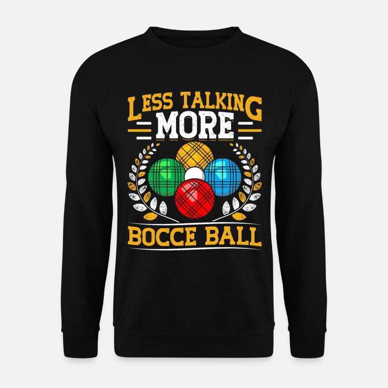 Funny Bocce Game - Unisex Sweatshirt - black