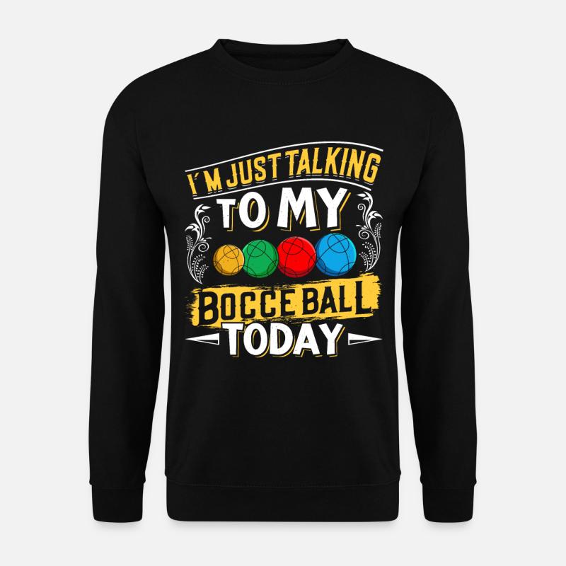 Funny Bocce Game - Unisex Sweatshirt - black
