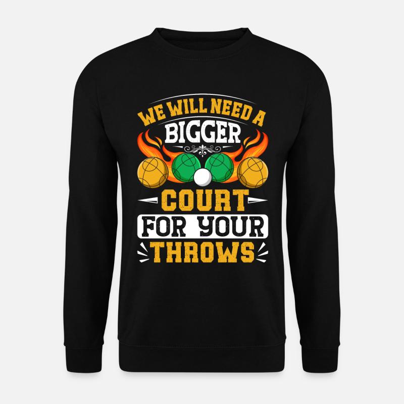 Funny Bocce Game - Unisex Pullover - Schwarz