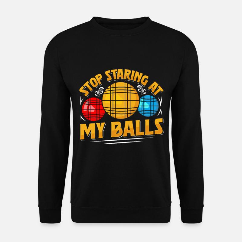 Funny Bocce Game - Unisex Sweatshirt - black