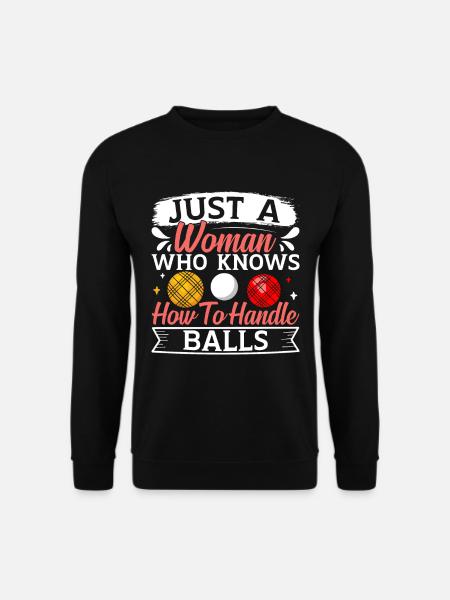 Funny Bocce Game - Unisex Sweatshirt - black
