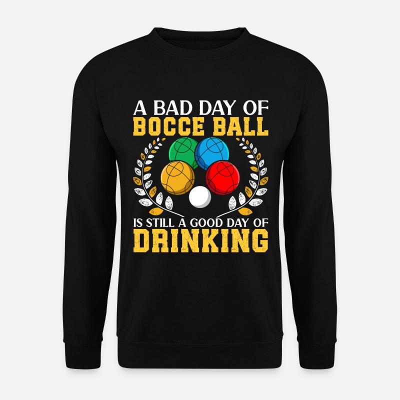Funny Bocce Game - Unisex Sweatshirt - black