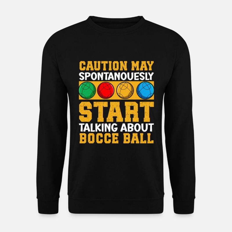 Funny Bocce Game - Unisex Pullover - Schwarz