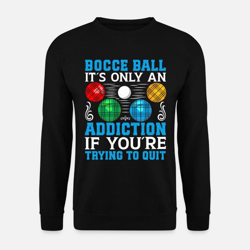 Funny Bocce Game - Unisex Sweatshirt - black