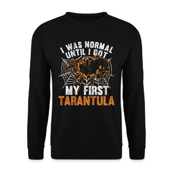 Tarantula Tarantulas - Unisex Sweatshirt - black - Front - Alina (178cm) & Michal (187cm)