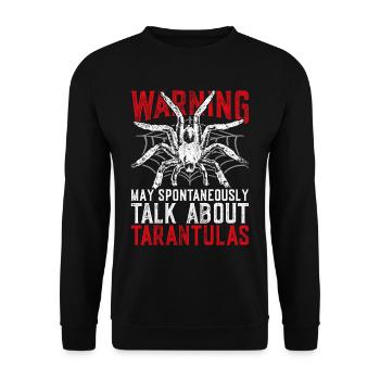 Tarantula Tarantulas - Unisex Sweatshirt - black - Front - Alina (178cm) & Michal (187cm)