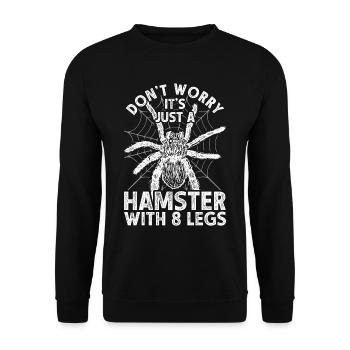 Tarantula Tarantulas - Unisex Sweatshirt - black - Front - Alina (178cm) & Michal (187cm)