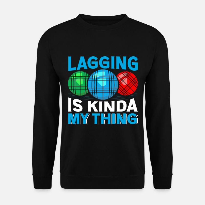 Funny Bocce Game - Unisex Sweatshirt - black