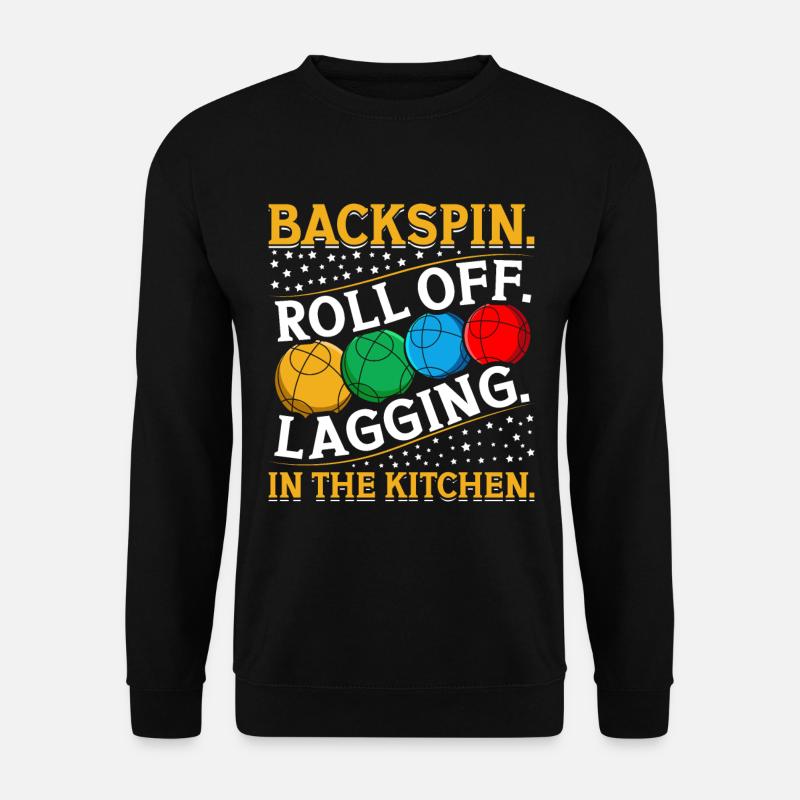 Funny Bocce Game - Unisex Sweatshirt - black
