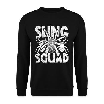 Tarantula Sling Squad - Unisex Sweatshirt - black - Front - Alina (178cm) & Michal (187cm)