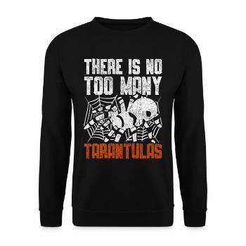 Tarantula There Is No Too Many Tarantulas - Unisex Sweatshirt - black - Front - Alina (178cm) & Michal (187cm)