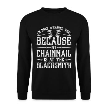 Festival médiéval Marché médiéval - Sweat-shirt Unisexe - noir - Devant - Alina (178cm) & Michal (187cm)