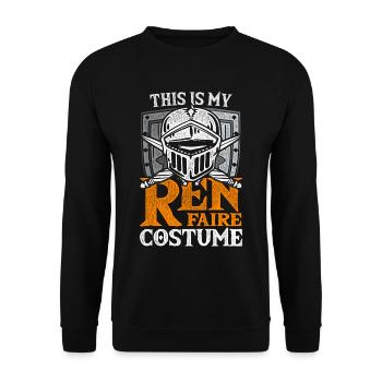 Medieval Festival Medieval Market - Unisex Sweatshirt - black - Front - Alina (178cm) & Michal (187cm)