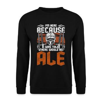 Medieval Festival Medieval Market - Unisex Sweatshirt - black - Front - Alina (178cm) & Michal (187cm)