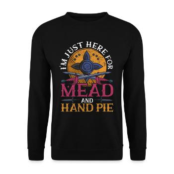 Medieval Festival Medieval Market - Unisex Sweatshirt - black - Front - Alina (178cm) & Michal (187cm)