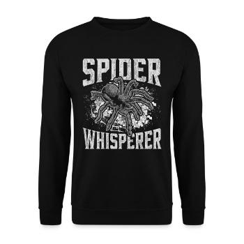 Araignée , Araignée , Tarentule, Arachnide, Araignée - Sweat-shirt Unisexe - noir - Devant - Alina (178cm) & Michal (187cm)