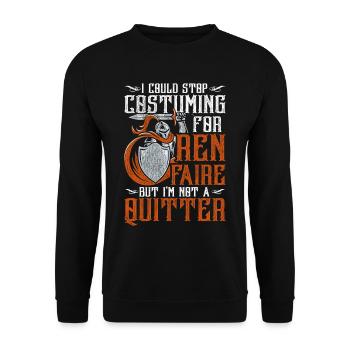 Medieval Festival Medieval Market - Unisex Sweatshirt - black - Front - Alina (178cm) & Michal (187cm)