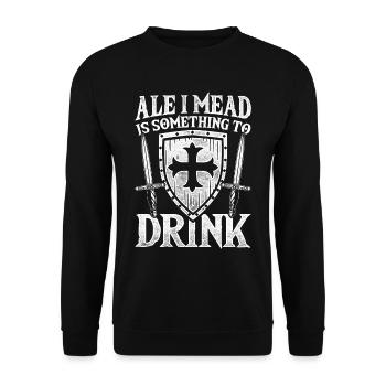 Medieval Festival Medieval Market - Unisex Sweatshirt - black - Front - Alina (178cm) & Michal (187cm)