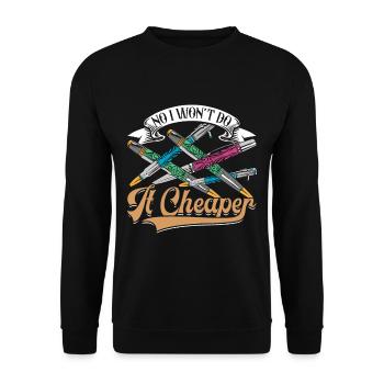 Pen Turning Kit - Unisex Sweatshirt - black - Front - Alina (178cm) & Michal (187cm)