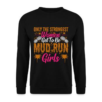 Perfect funny Race - Unisex Pullover - Schwarz - Vorne - Alina (178cm) & Michal (187cm)