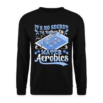 Aerobic Exercise Designs - Unisex Sweatshirt - black - Front - Alina (178cm) & Michal (187cm)