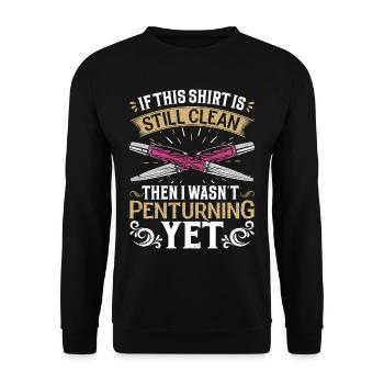 Pen Turning Kit - Unisex Sweatshirt - black - Front - Alina (178cm) & Michal (187cm)