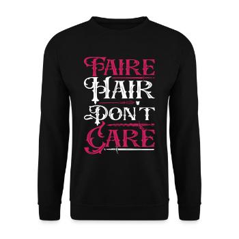 Medieval Festival Medieval Market - Unisex Sweatshirt - black - Front - Alina (178cm) & Michal (187cm)