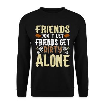 Perfect funny Race - Unisex Pullover - Schwarz - Vorne - Alina (178cm) & Michal (187cm)