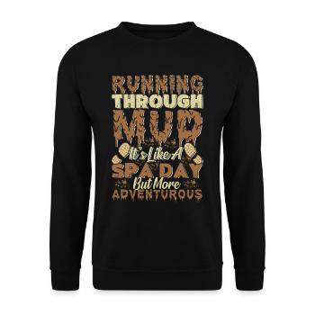 Perfect funny Race - Unisex Pullover - Schwarz - Vorne - Alina (178cm) & Michal (187cm)