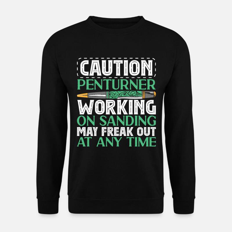 Pen Turning Kit - Unisex Pullover - Schwarz